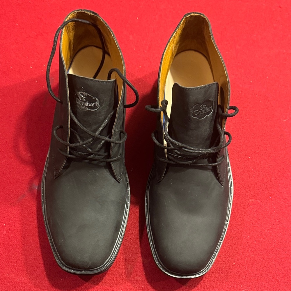 Dr. Comfort Black Chukka Boots for Men